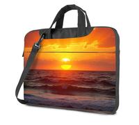 Laptop Bag Sunset Over The Ocean Waves Laptop Bag 16 Inch Laptop Case Laptop Case 16 Inch(29x38cm)