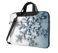 Laptop Bag Transparent Snowflake Messenger Shoulder Bag Shockproof Laptop Case Computer Carrying Cover Briefcase 13 inch