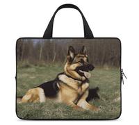 Laptop Bag Ultrathin German Shepherd Dog Printing Laptop Carrying Case Portability Messenger Bags For Work Travel, Style, 17"