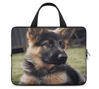 Laptop Bag Ultrathin German Shepherd Puppy Printing Laptop Carrying Case Portability Messenger Bags For Work Travel