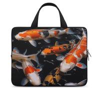 Laptop Bag Ultrathin Japan Fancy Carp Fishes Printing Laptop Carrying Case Portability Messenger Bags For Work Travel