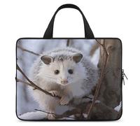 Laptop Bag Ultrathin Opossum In Snow Printing Laptop Carrying Case Portability Messenger Bags For Work Travel