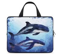 Laptop Bag Ultrathin Orca Killer Whale Printing Laptop Carrying Case Portability Messenger Bags For Work Travel