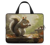 Laptop Bag Ultrathin Squirrel Eats Nuts-png Printing Laptop Carrying Case Portability Messenger Bags For Work Travel