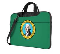 Laptop Bag Washington Flag Print, Adjustable Shoulder Strap & Hidden Handle, Simplifies Your Daily