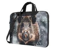 Laptop Bag Wild Boar Messenger Shoulder Bag Shockproof Laptop Case Computer Carrying Cover Briefcase 13 inch