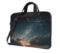 Laptop Bag with Unique Edge of Infinity Pattern Light and Easy To Carry for Business Trips Work and Study, Black, 15.6 inch