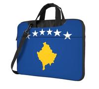 Laptop Bag with Unique Flag of Kosovo Pattern Light and Easy To Carry for Business Trips Work and Study, Black, 15.6 inch