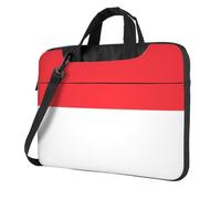 Laptop Bag with Unique Indonesian flag Pattern Light and Easy To Carry for Business Trips Work and Study, Black, 13 inch
