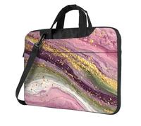 Laptop Bag with Unique Purple Dreams Pattern Light and Easy To Carry for Business Trips Work and Study, Black, 15.6 inch