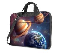 Laptop Bags Exploring The Planets: Saturn, Jupiter, And Earth In Space Laptop Bag Laptop Backpack Laptop Case 16 Inch(29x40cm)