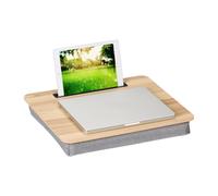 Laptop Bed Tray Workstation Tablet Desk Cushion Home Office Phone Holder