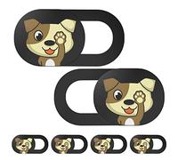 Laptop Camera Cover Slide Cute-6PCS,Webcam Cover Slide for Laptop,Tablet, Cell Phone,Computer,PC,MacBook,iMac,iPad and More Device,Cute Pattern Web Cam Privacy Cover to Protect Your Privacy (Dog)