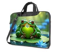 Laptop Carrying Case Love In The Rainforest: Two Frogs Share A Heart Laptop Bag Travel Laptop Backpack 17 Inch Laptop Backpack(29x38cm)
