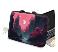 Laptop Carrying Case Sleeve 17 inch with Handle and Zipper, Tablet Case Laptop Cover Briefcase Portable Tote Bag for Men Women, Moonlight Landscape