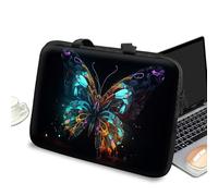 Laptop Carrying Case Sleeve 17 inch with Handle and Zipper, Tablet Case Laptop Cover Briefcase Portable Tote Bag for Men Women, Art Color Butterfly
