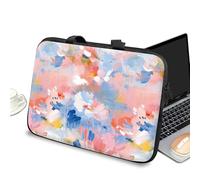 Laptop Carrying Case Sleeve 17 inch with Handle and Zipper, Tablet Case Laptop Cover Briefcase Portable Tote Bag for Men Women, Colorful Watercolor