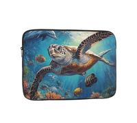 Laptop Case 10 inch Computer Carrying Bag Shockproof Protective Cover Sea Turtle Dolphin Fish Laptop Sleeve Slim Cover