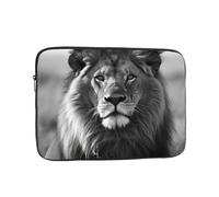 Laptop Case 10 inch Laptop Sleeve Shockproof Computer Sleeve Bag African Lion Black and White Computer Case Carrying Cover