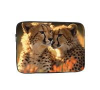 Laptop Case 10 inch Laptop Sleeve Shockproof Computer Sleeve Bag Cheetah Love Computer Case Carrying Cover