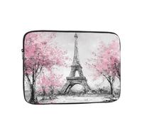 Laptop Case 12 inch Computer Carrying Bag Shockproof Protective Cover Painting Paris Eiffel Tower Laptop Sleeve Slim Cover