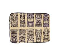 Laptop Case 12 inch Computer Carrying Bag Shockproof Protective Cover Vintage Aloha Tiki Pattern Laptop Sleeve Slim Cover