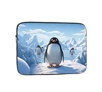 Laptop Case 12 inch Laptop Sleeve Shockproof Computer Sleeve Bag Penguin Antarctica Ice Computer Case Carrying Cover