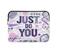 Laptop Case 13-14 Inch Cool, Creative Slogan: Just Do You, Computer Sleeve with Zipper for Men Women