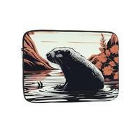 Laptop Case 13 inch Laptop Sleeve Shockproof Computer Sleeve Bag Black Beaver Computer Case Carrying Cover