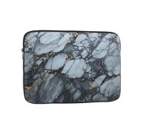 Laptop Case 13 inch Laptop Sleeve Shockproof Computer Sleeve Bag Black Textured Marble Computer Case Carrying Cover