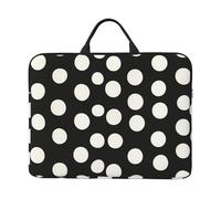 Laptop Case 14 In Computer Carrying Bag Shockproof Protective Cover Black And White Polka Dot Laptop Sleeve Slim Cover