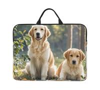 Laptop Case 14 In Computer Carrying Bag Shockproof Protective Cover Golden Retriever dogs puppies pets Laptop Sleeve Slim Cover