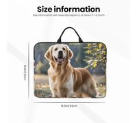 Laptop Case 14 In Computer Carrying Bag Shockproof Protective Cover Golden retriever Laptop Sleeve Slim Cover