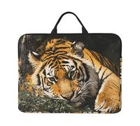 Laptop Case 14 In Computer Carrying Bag Shockproof Protective Cover Tiger at rest Laptop Sleeve Slim Cover