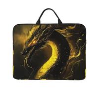 Laptop Case 14 In Computer Carrying Bag Shockproof Protective Cover Yellow Dragon Black Laptop Sleeve Slim Cover