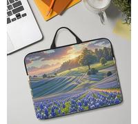 Laptop Case 14 inch Shockproof Laptop Sleeve Texas Bluebonnets Scenery Carrying Case Computer Sleeve Bag for Men Women