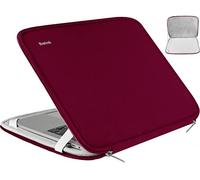Laptop Case 15.6 Inch, Durable Shockproof Protective Cover Flip Case Briefcase Carrying Bag Compatible with 15.6" HP, ASUS, Lenovo, Acer, Notebook, Computer, Ultrabook, Chromebook, Red