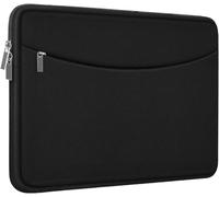 Laptop Case 15.6 inch, Shockproof Protective Laptop Cover Briefcase Carrying Computer Bag with Accessory Pocket, Portable Computer Sleeve Compatible with MacBook, HP, Dell, Lenovo, Asus, Black