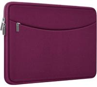Laptop Case 15.6 inch, Shockproof Protective Laptop Cover Carrying Computer Bag with Accessory Pocket Portable Computer Sleeve Compatible with HP, Dell, Lenovo, Asus, Rose Red