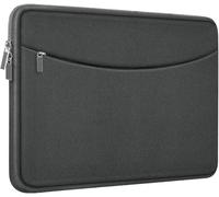 Laptop Case 15.6 inch, Shockproof Protective Laptop Cover Carrying Computer Bag with Accessory Pocket Portable Computer Sleeve Compatible with HP, Dell, Lenovo, Asus, Grey