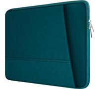 Laptop Case 15.6 inch, Sturdy Portable Monitor Computer Laptop Case, Carrying Sleeve Bag 15.6'' with Pockets for MacBook PC Mac HP Lenovo Dell Asus Xbox Switch, Cyan