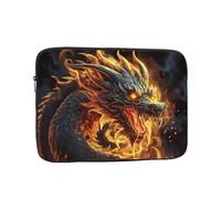 Laptop Case 15 inch Laptop Sleeve Shockproof Computer Sleeve Bag Fire Chinese Dragon Computer Case Carrying Cover