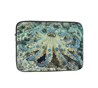 Laptop Case 17 inch Computer Carrying Bag Shockproof Protective Cover Blue Ringed Octopus Laptop Sleeve Slim Cover