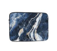Laptop Case 17 inch Computer Carrying Bag Shockproof Protective Cover Marble Navy Blue Laptop Sleeve Slim Cover