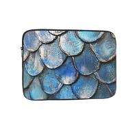 Laptop Case 17 inch Computer Carrying Bag Shockproof Protective Cover Sea Blue Mermaid Fish Scale Laptop Sleeve Slim Cover