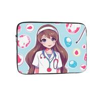 Laptop Case 17 inch Laptop Sleeve Shockproof Computer Sleeve Bag Cute Nurse Computer Case Carrying Cover