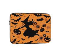 Laptop Case 17 inch Laptop Sleeve Shockproof Computer Sleeve Bag Halloween Witch Flying Computer Case Carrying Cover