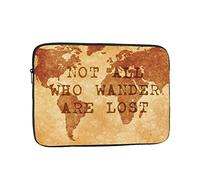 Laptop Case,17 Inch Laptop Sleeve Water Resistant Durable Computer Carrying Case Compatible for Notebook,Gifts for Men Women-Not All Those Who Wander are Lost2