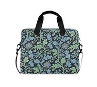 Laptop Case 40-40cm Stylish Laptop Bag Seaweed Leaves Blue Flower William Morris Computer Sleeve with Zipper for Travel Business