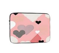 Laptop Case Abstract Love Chart Laptop Sleeve Shockproof Protective Notebook Case with Zipper Briefcase Carrying